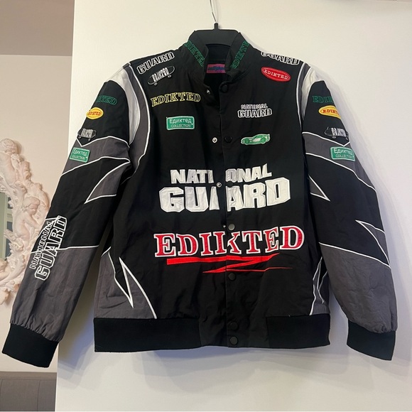 Edikted Black & grey racing jacket - Picture 2 of 10